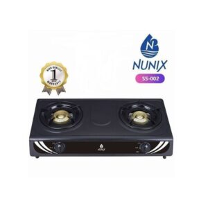 Nunix Two Burner Tabletop Gas Cooker Stainless Steel-SS-002