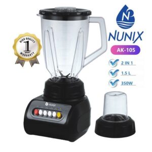 Nunix AK-105, 2 In 1 Blender With Grinding Machine, 1.5L