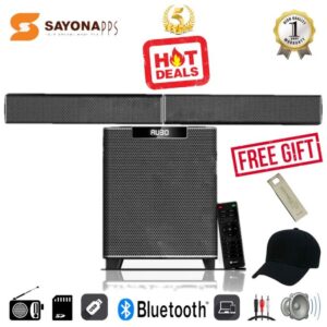 Sayona SHT-1253BT Soundbar 2.1CH BT/FM/SD/USB 16000W PMPO+ Free 16Gb+Cap