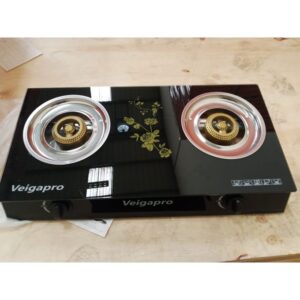 Veigapro 2 Burner - Glass Top Gas Stove Double Burner,Gas Efficient