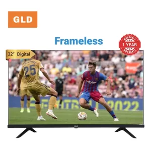 GLD 32" HD LED Digital Frameless TV with 12 Months Warranty(LE3200R1-T2) Inbuilt Decoder-HD LED-USB-3 HDMI-VGA-AV-RF Black 32 inch