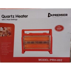 Premier Quartz Space/Halogen Room Heater With 2 Heat Settings-1600W