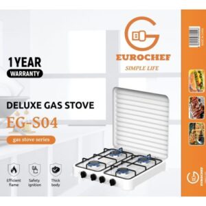 Eurochef Deluxe 4 Burner Gas Stove- EG-S04