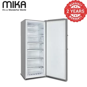 MIKA MUNF380DXV Upright freezer 380L, Brush SS Look Sliver Grey 380L