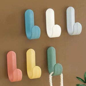 Generic 6 Pcs L-Shaped Hooks Kitchen/ Bedroom/ Multi-function Hooks