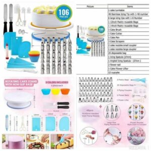 Generic 106 Piece Cake Decorating Set