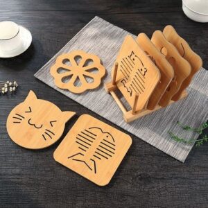 Generic Wooden Bamboo Pot Coasters