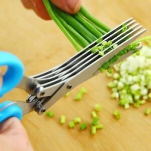 Generic 5 Layer Kitchen Vegetable Scissors Chopper Herbs Scissors/Onion Shredder Cutter