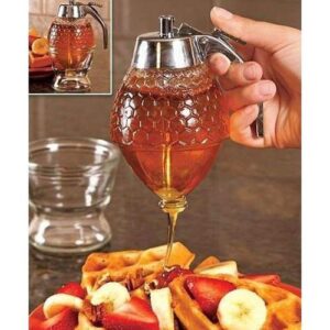 Generic Acrylic Storage Pot Honey Dispenser With Drip Bottle