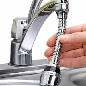 360 Degree Rotate Faucet Extender, TSV Kitchen Faucet Extension Tubes, Water Saving Faucet Aerator Nozzle Filter Adapter, Stainless Steel Sink Sprayer