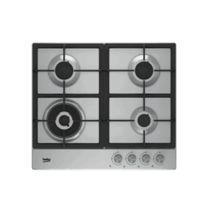 Beko HQAW 64225 SX 4 Gas Built In Hob - 60CM, Stainless Steel available at Topwave Mombasa