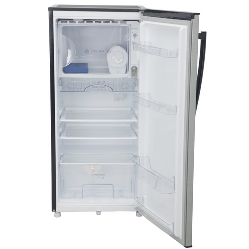 MIKA Fridge, 150L, Single Door, Defrost, Line Silver Dark - Image 2
