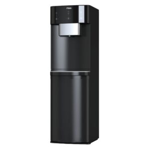 MIKA Water Dispenser, Floor Standing, Hot & Cold, Compressor Cooling, White & Black available at Topwave Mombasa