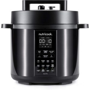 Nutricook NC-SP208K Smart Pot Pressure Cooker Black - 8L available at Topwave Mombasa
