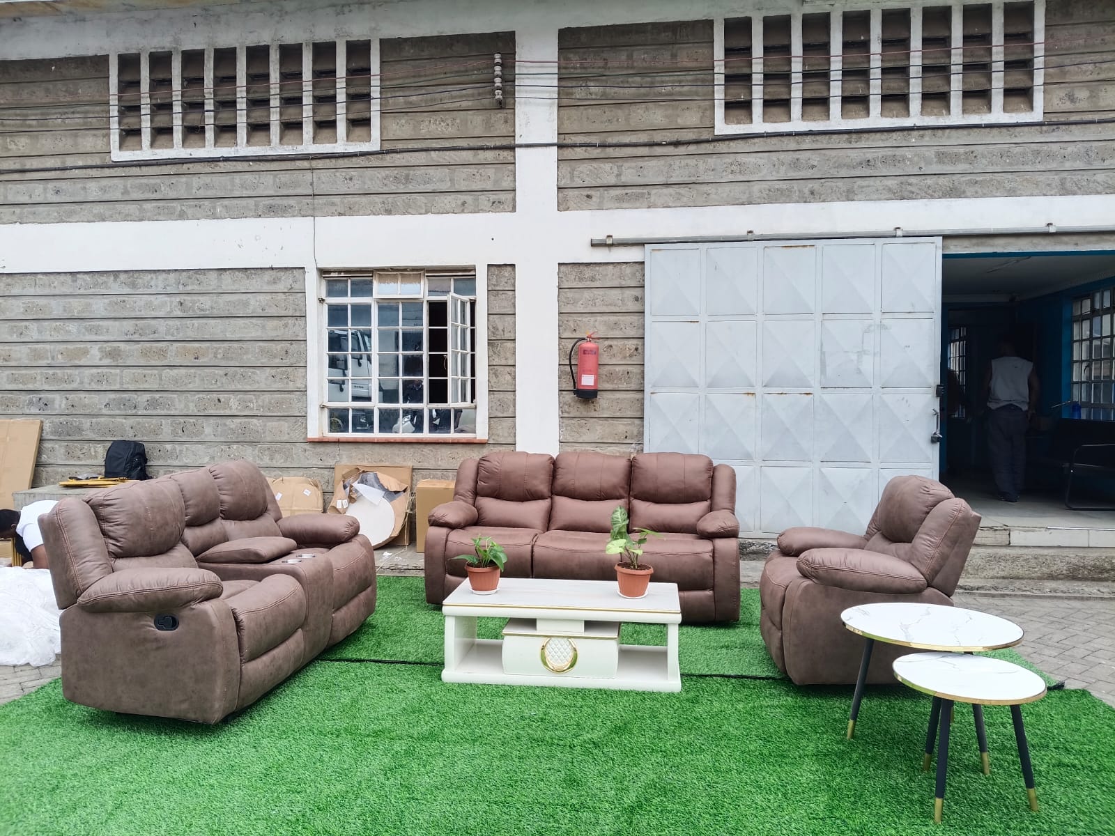 Full Recliner Sets (3-2-1 Suite)Combo 6-Seater + Free Coffee Table available at Topwave Mombasa