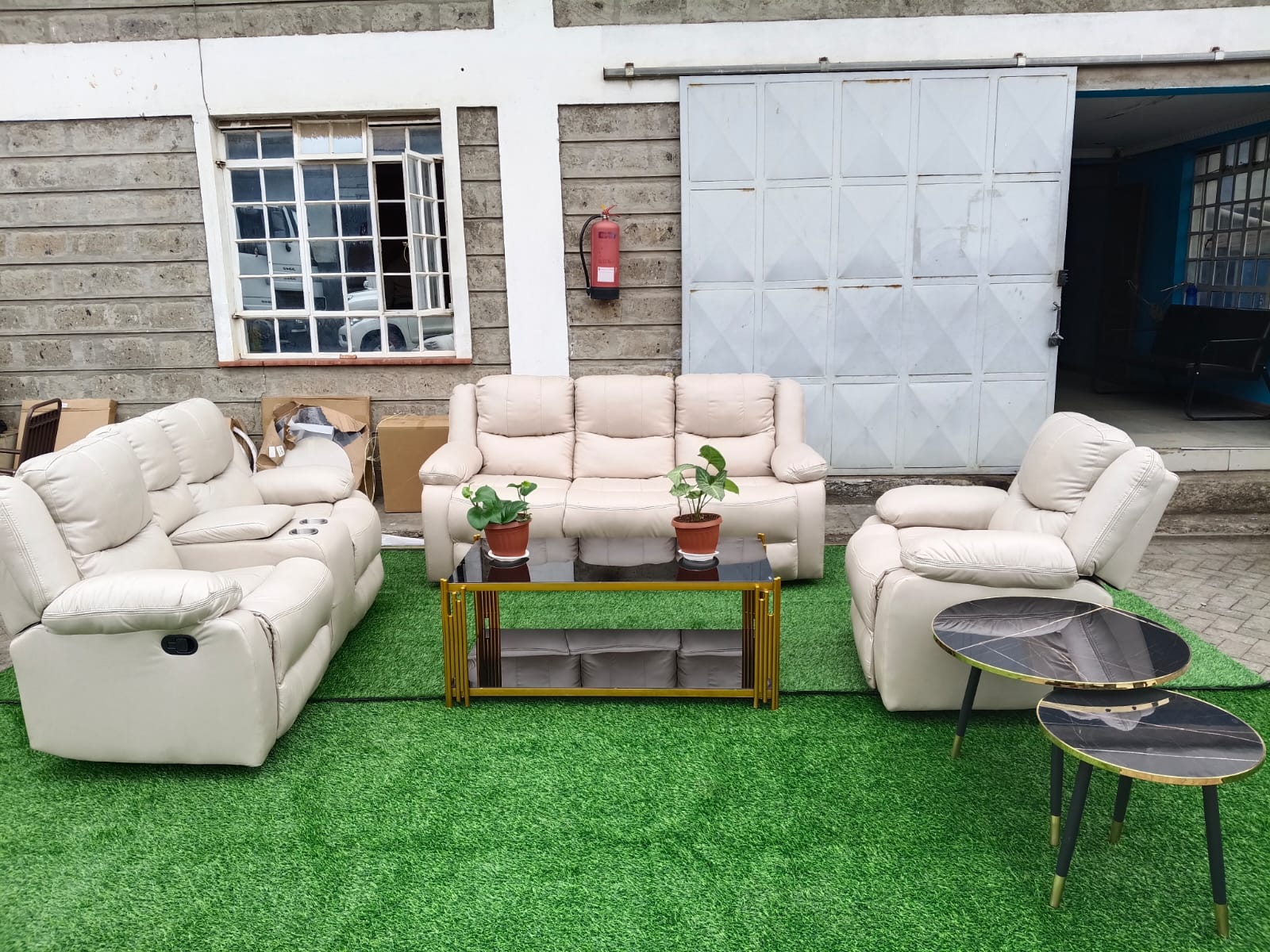 Full Recliner Sets (3-2-1 Suite)Combo 6-Seater + Free Coffee Table available at Topwave Mombasa